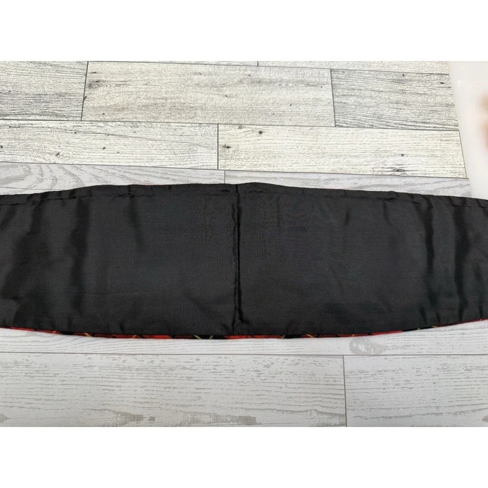Vintage After‎ Six By Rudofker Red and Black Cummerbund Size L Adjustable to 40